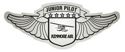 Custom printed pilot wing shaped stickers. Ideal for aviation museums, airport, junior piklot programs, law enforcement air patrols.