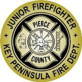 Round 2-1/2" junior firefighter badge stickers. Available in shiny gold, shiny silver or glossy white. 