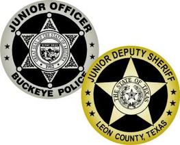 Custom printed 2-1/2 inch round badge stickers for children. 